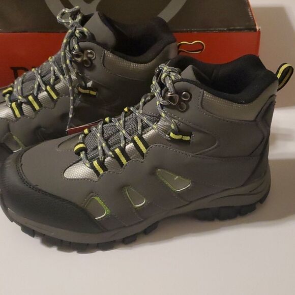 Deerstags boots boy's size 6a grey htec Drew Hiking Waterproof - Picture 1 of 8